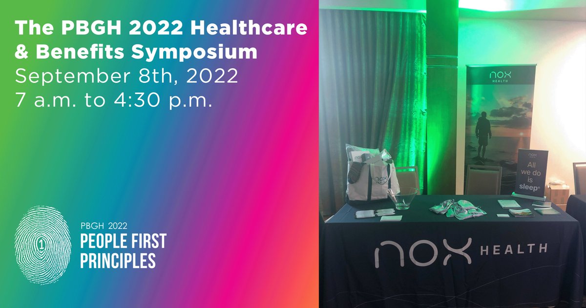We’re at <a href="/PBGHPA/">PghBizGroupOnHealth</a> #PBGHSymposium2022 as a proud sponsor. Our SVP of Client Success, Jennifer Weber-Lindskoog is a panelist today. hubs.la/Q01lV9rT0
Stop by the Nox Health booth &amp; learn about the #power of #sleep.

#PBGH  #healthequity #qualitycare