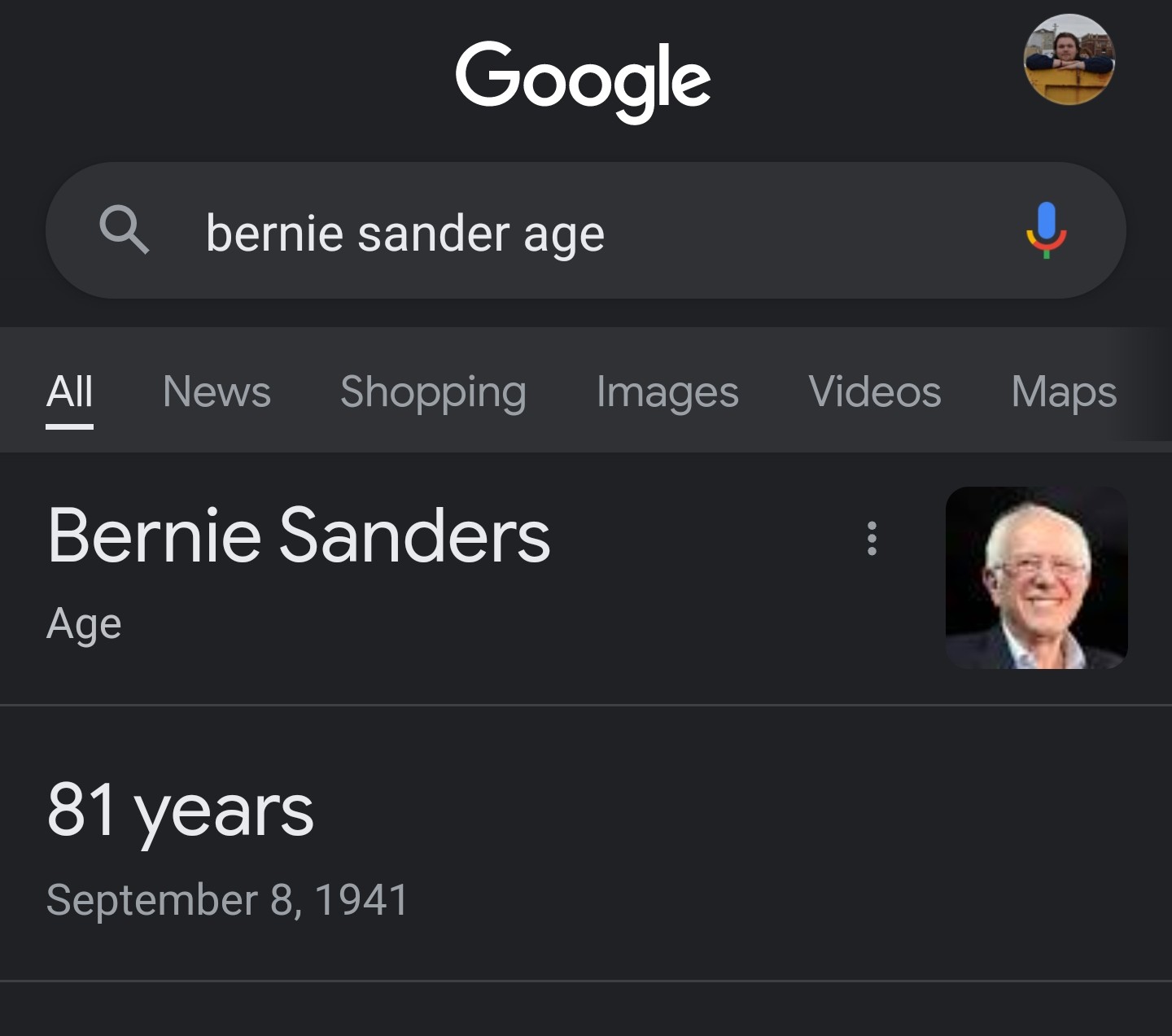 This is Bernie Sanders\ birthday gift.  Happy B-Day king. 