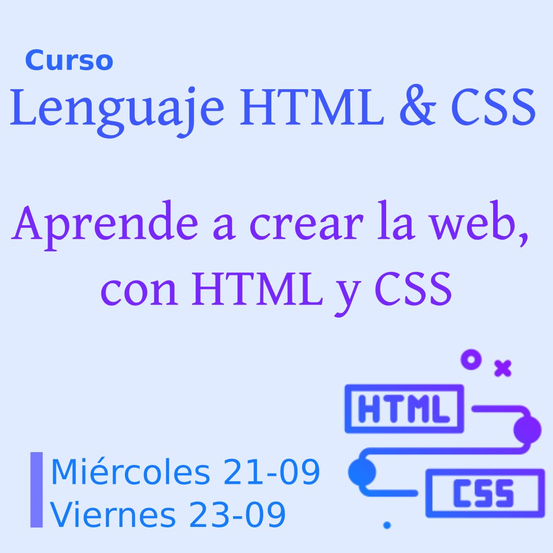 plattinux's tweet photo. Garantiza tu futuro profesional con nuestro curso de HTML y CSS, en el cual aprenderás a crear y dar formato a un sitio web.

Estaremos dictando la actividad los días Miércoles 21-09 y Viernes 23-09 en horario de 9am a 5pm🎉🎉

#cursos #cursoscaracas #cursosvenezuela
#CursoHTML https://t.co/025oBvsu5Q