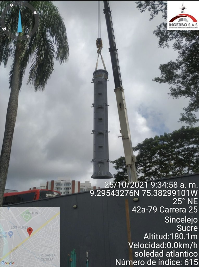 IngerboSas's tweet photo. Diseño de cimentacion, y montaje de Monopolo de 24m
Ubicacion Terminal de transporte de Sincelejo
Sucre, Colombia
#INGERBOSAS #TOWER #MONOPOLO #SUCRE #COLOMBIA #TERMINAL #telecomunicaciones #obrasciviles #MONTAJE #SolucionesProfesionalesdeIngenieria https://t.co/BuIJSlAxX4