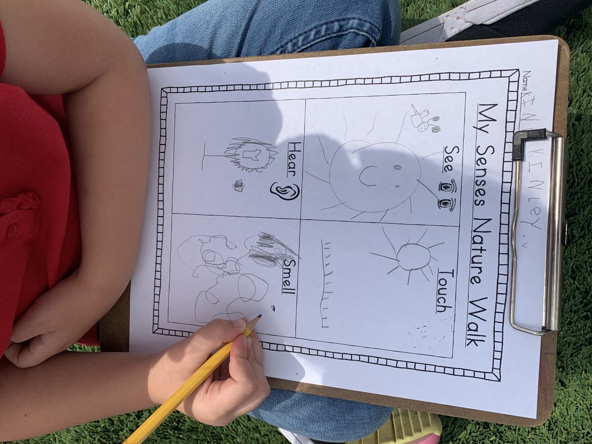 It was a “sense”-sational day today as we learned about the 5 senses. Tomorrow we get to smell and taste! 👀👂🏼👃🏻👅👋🏾