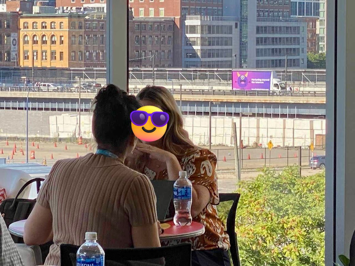 Mallikarjunan's tweet image. Ya know, I was iffy on taking up so much creative space for Scrunchie (the monster) but shots like this from @INBOUND really show that we have to reframe how we think about design. 

Design for the internet was easy. Design for the real world is hard/fun.

#INBOUND22 #INBOUND2022