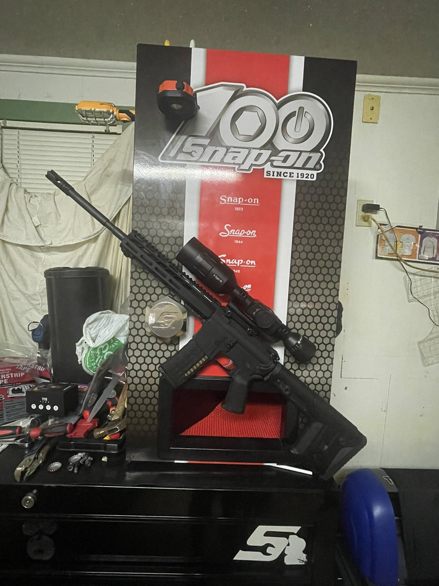 damagedsquirrel's tweet photo. Just a little bit if progress on my first AR15. But I do have a few more things I’d like to do to it @AR15COM @PrimaryArms @Smith_WessonInc @Springfield_Inc Any suggestions? https://t.co/tDSh0MtPA2