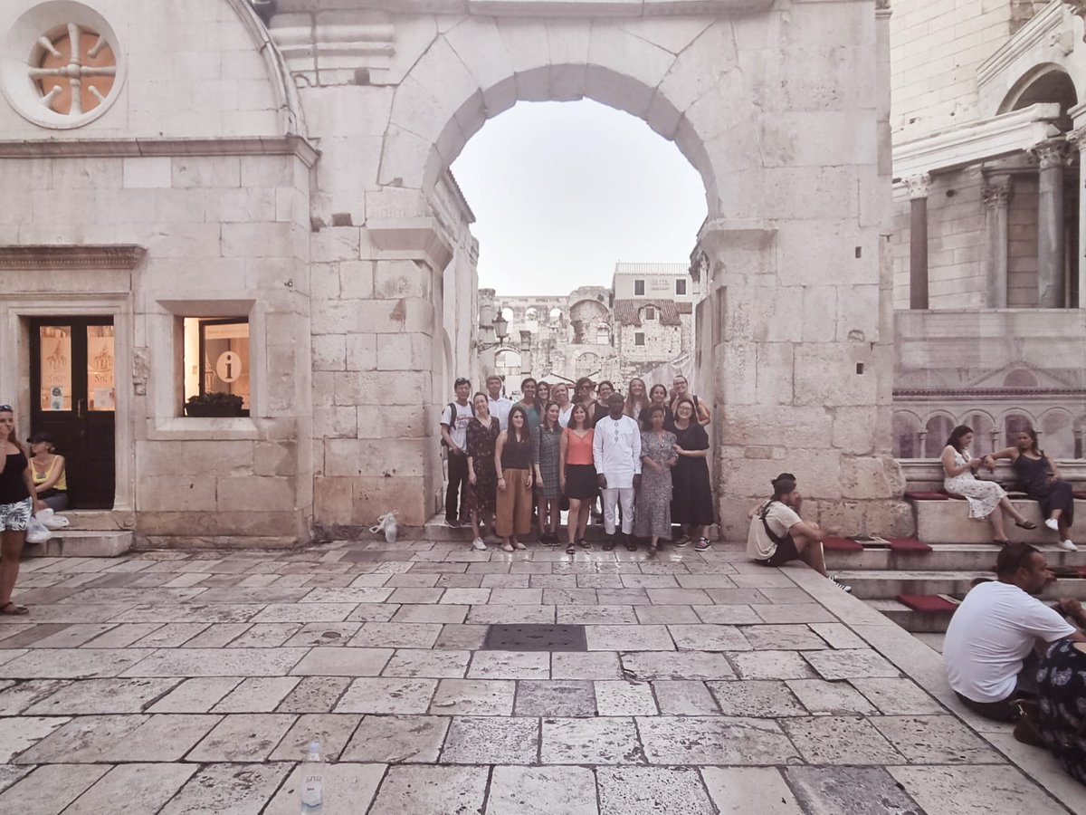 Glodowska_M's tweet photo. Another great day at @FEMSmicro summer school for postdocs passed by. Awesome talk by @y_bromberg and discussion on limitation of bioinformatic tools. And some fun time visiting Split with this gang of brilliant scientists https://t.co/NXQKzLH4ZZ
