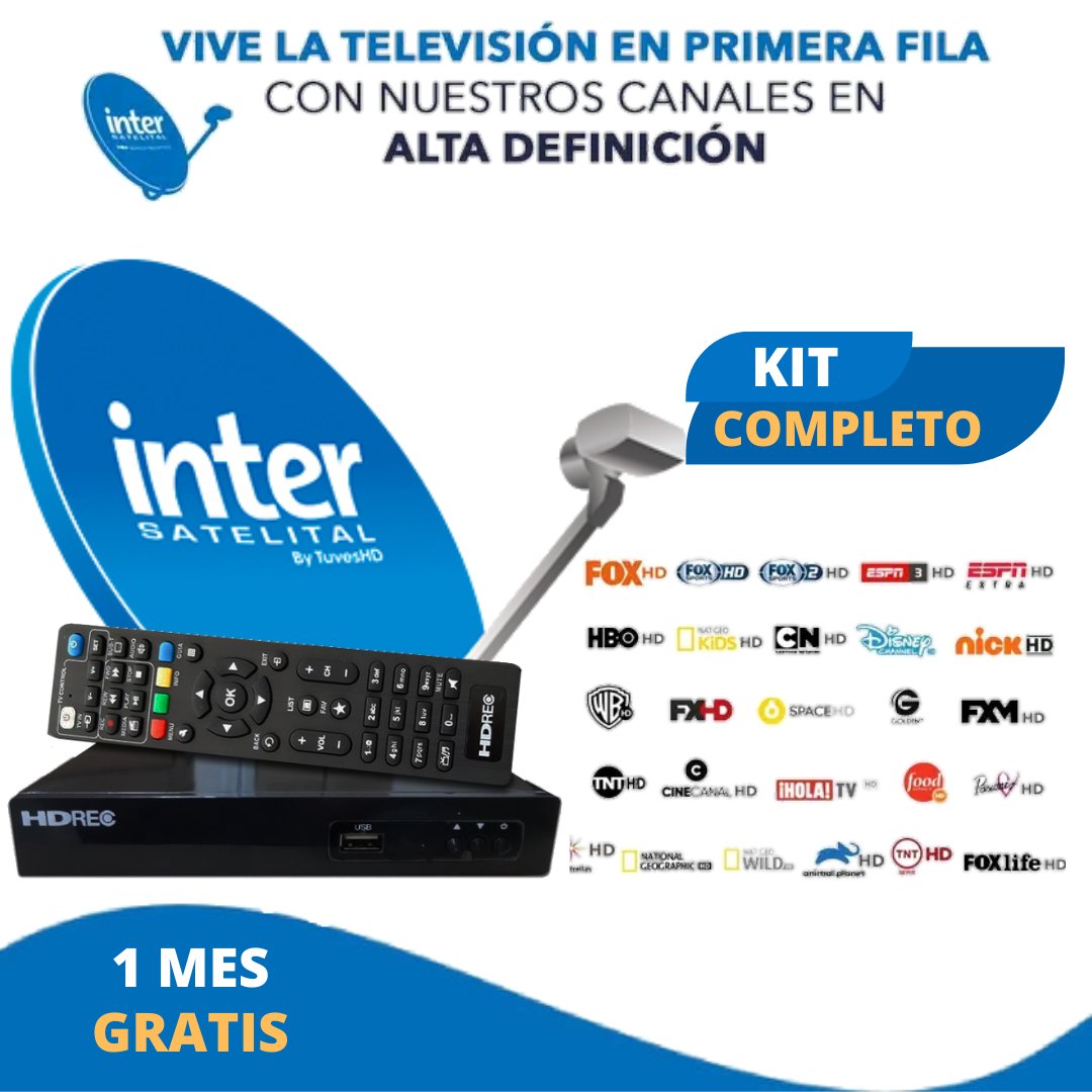 OctavioAndres74's tweet photo. *kit Inter Satelital* 📡🛰️ 
*Precio:* $85

*Incluye:* 
1 Deco HD 
1 Antena Satelital 
1 Lnb Optimizado 
1 Cable Coaxial 15 Mts 
2 Conectores

*1 Mes Grátis*
📌Plan Optimo Full HD 📺 
📌Bym Sport ⚾ 
📌HBO max 📽️ 

✅Contáctanos 
04142345001 https://t.co/BsMxKmzDXU