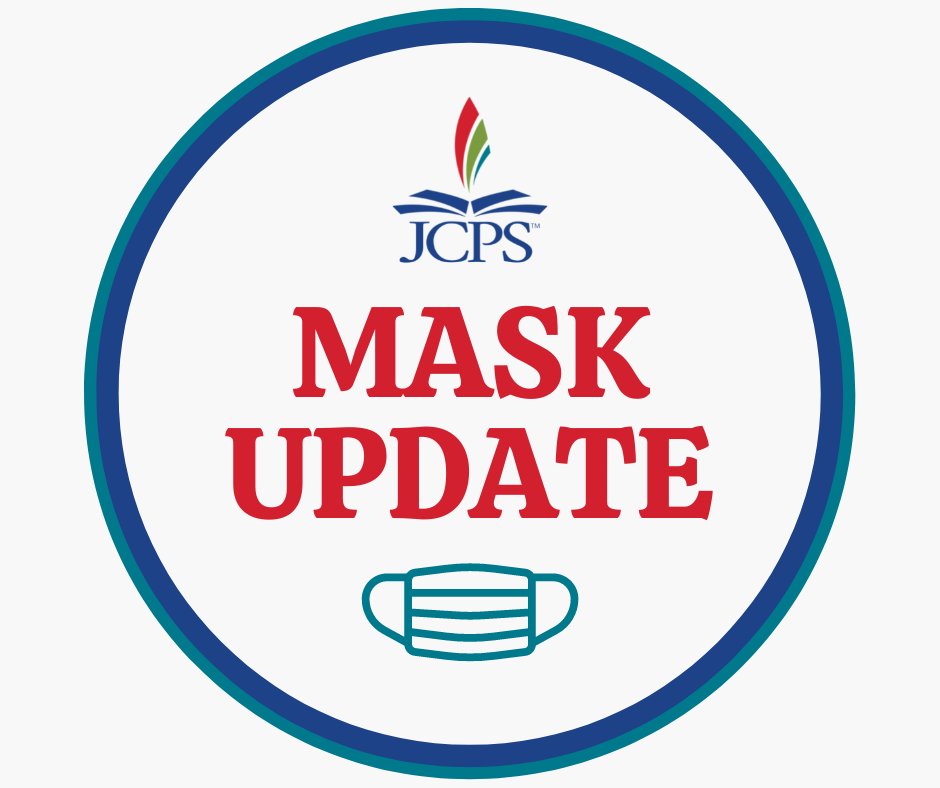 JCPSKY's tweet photo. 🚨 Important health update: Jefferson County is now in the yellow (medium) level, which means masking will be optional beginning Monday, September 12 for everyone who enters a @JCPSKY building or bus.

See the map here: https://t.co/Vzm1OkecUS #WeAreJCPS https://t.co/3p9tuvNSjF