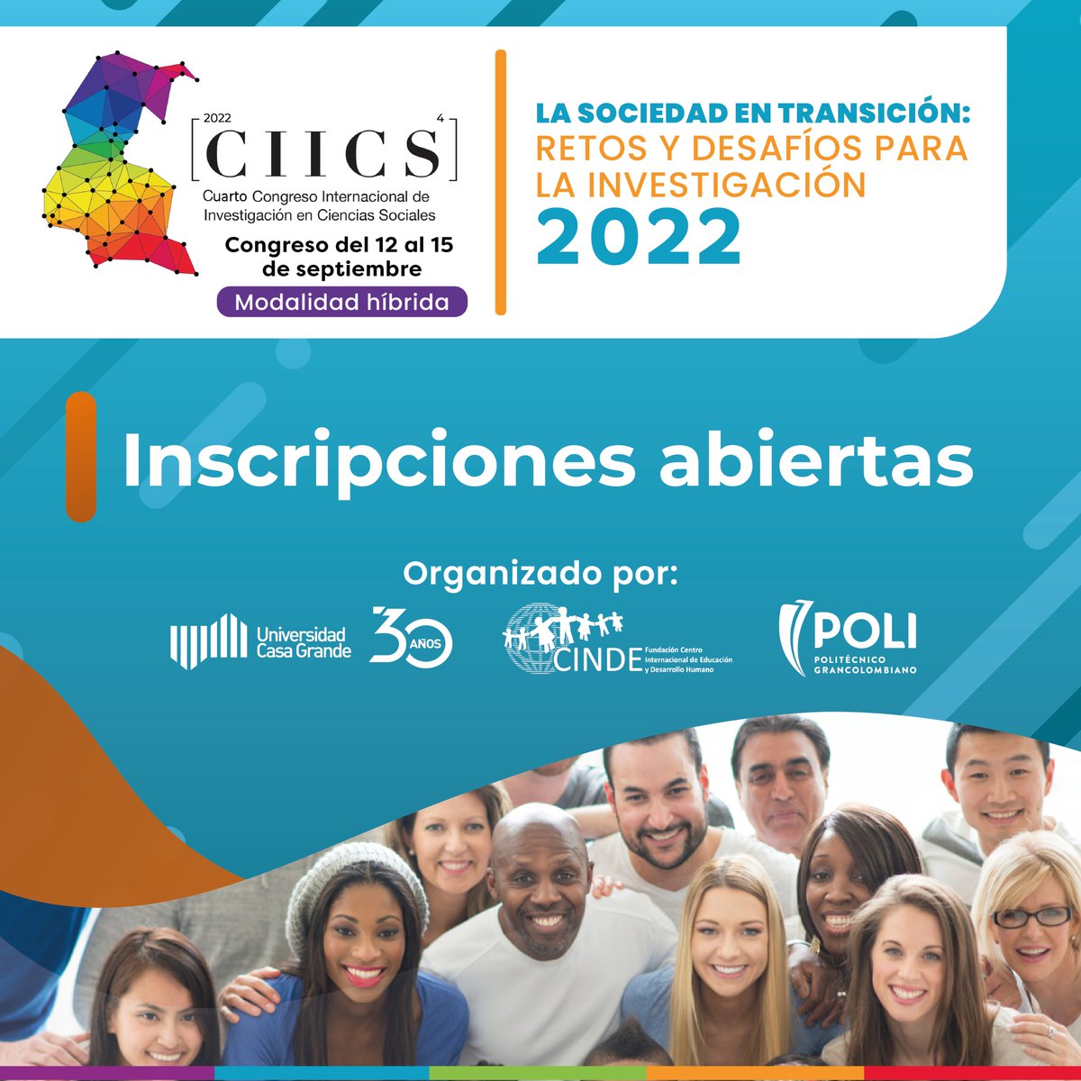 CIICSEcuador's tweet photo. IV Congreso Internacional de Investigación en Ciencias Sociales -CIICS 2022-, “La Sociedad en Transición: Retos y Desafíos para la Investigación”.
AÚN TENEMOS INSCRIPCIONES ABIERTAS! 
Link Formulario de Inscripción - CIICS 2022: 
https://t.co/OKLvaIgi3K https://t.co/lFrnEJv29R