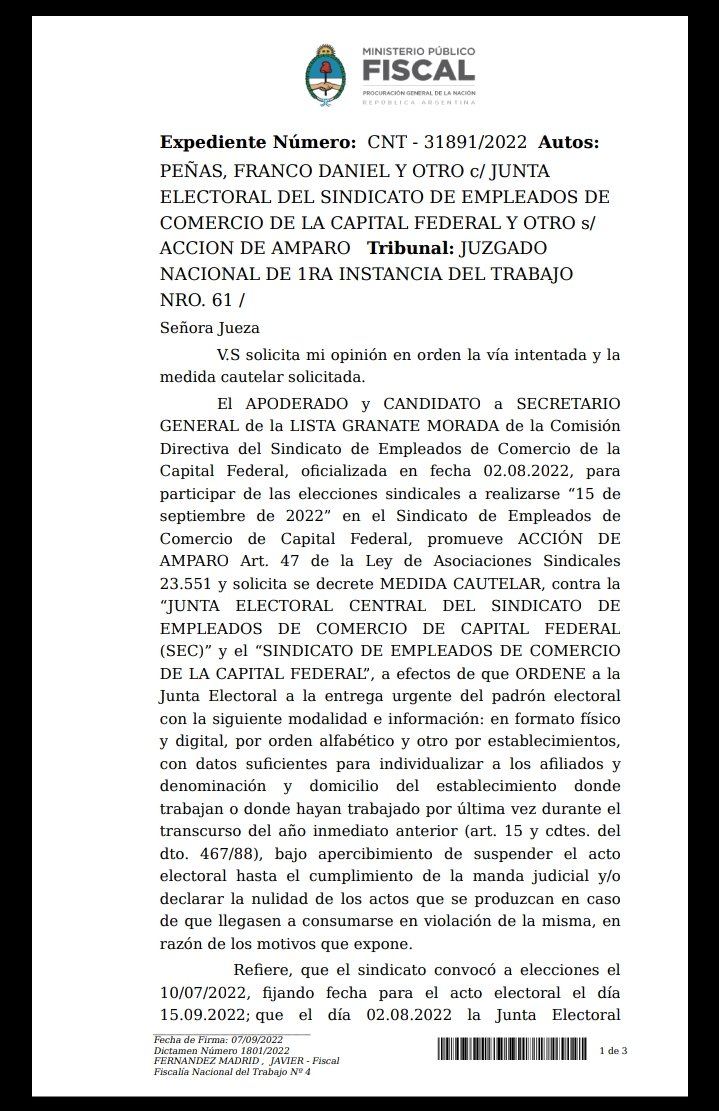 lpsargentina's tweet photo. 🔴AHORA

La justicia dió a lugar al reclamo de la lista granate morada de comercio CABA encabezada por @RamonMuerza y Cavalieri deberá entregar los padrones de lxs afiliadxs en condiciones de votar completos
La lista opositora ya notificó al ministerio de trabajo

#8Septiembre https://t.co/QtA3slhCUi