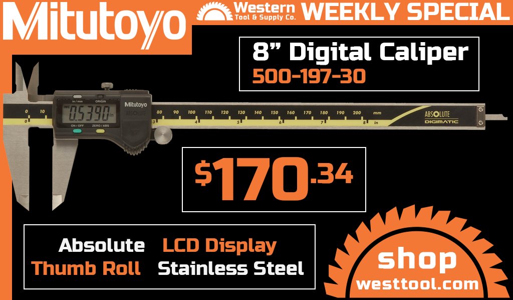 Mitutoyo 500-197-30 8" Digital Caliper Sale: westtool.com/content/page/M…