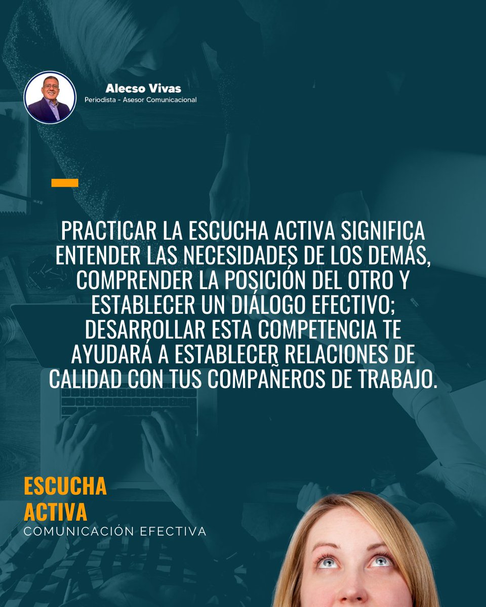 alecsovivas's tweet photo. El desarrollo de tus habilidades de comunicación es imprescindible para alcanzar el éxito profesional, a través del diálogo es posible intercambiar opiniones y estimular la generación de ideas.

#Comunicación #empresas #comunicacionesefectivas https://t.co/cnLQi1mLx0