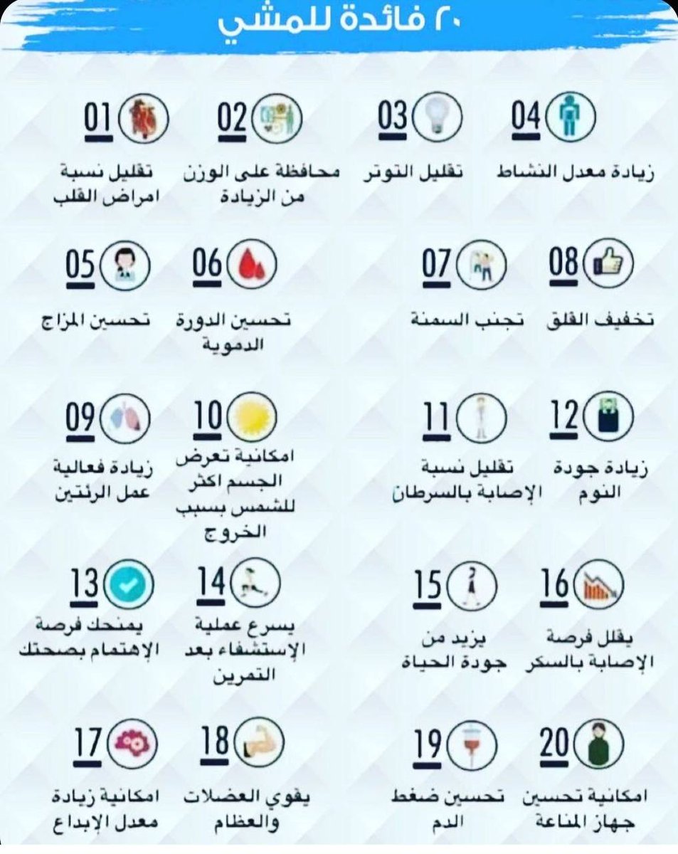 gt2zz's tweet photo. ٢٠ فائدة للمشي https://t.co/bqZDPDhhz8