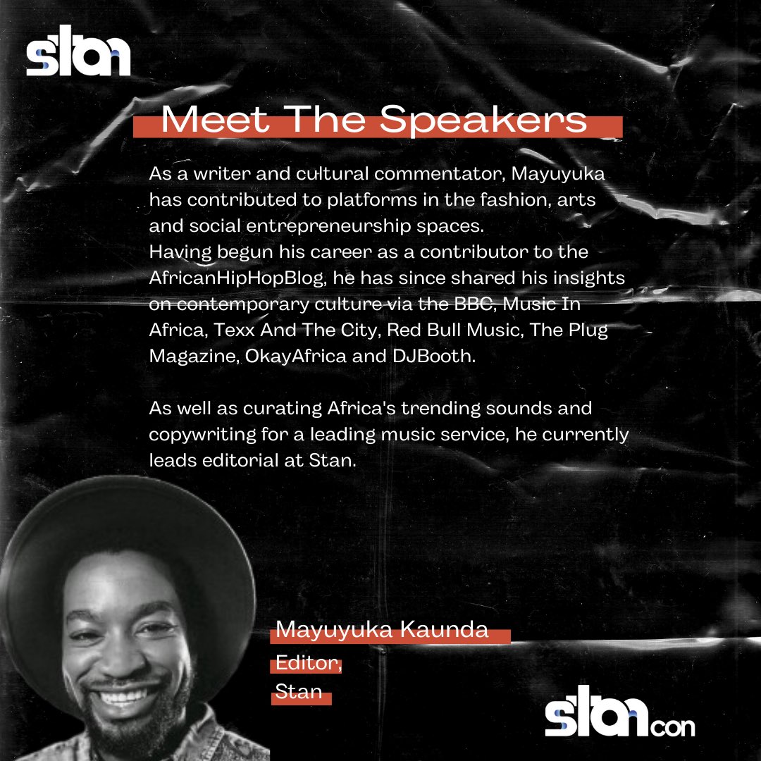 buildingstans's tweet photo. Join us for an insightful conversation around innovative ways to shape the industry and change lives.

We chat to Spinach Records @whoisspinach founder, Brad Watson - @6algorhythms about the role of mental health in the worlds of music, film, politics and tech.

#Stancon #Stan https://t.co/LTsrji98Rp