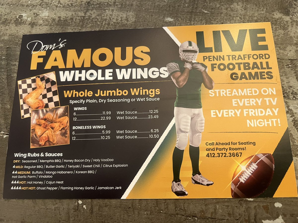 Check out our new advertisement coming to your mailbox soon.  Order online and receive a free appetizer!!