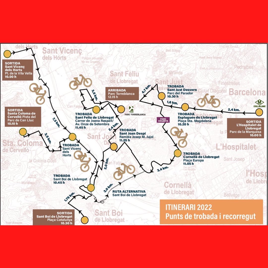 T’esperem el proper 25 de setembre a “la baixcletada”

 #ccsjd #labaixcicletada2022 #setmanaeuropeadelamobilitat #participació #bicicleta #mobilitat #despisostenible #espaibicimobilitat #mesbicismillorsciutats 
<a href="/baixcicletada/">La BaixCicletada</a> @despi_sostenible @despiesportsjd <a href="/cebllob/">Consell Esportiu del Baix Llobregat</a>