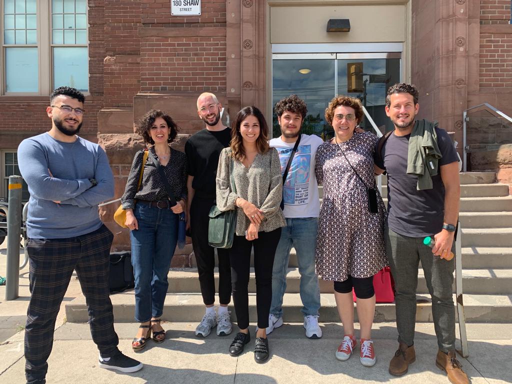 IISUofT's tweet photo. Day 2 of @IISUofT & @BIM_HU_Berlin - spent morning @InspiritFdn learning abt #NarrativeChangeLab in cntxt of Canadian Muslims. And role of documenting experiences, via Muslims in Canada Archives, in seeding new narratives. @GokceYurdakul @OzgurOzvatan @NaikaForoutan https://t.co/lk5Z2ZZEfS