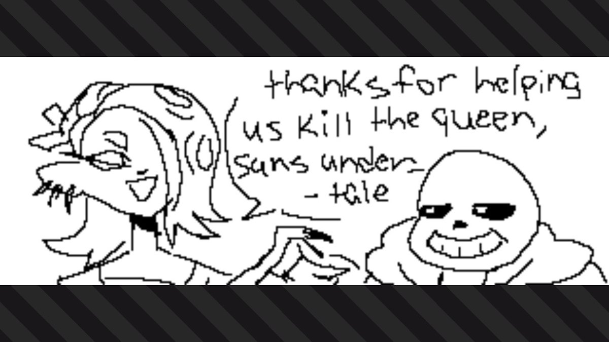 hccupit's tweet photo. topical last drawing in splat2 #Splatoon2 #NintendoSwitch #sansweep https://t.co/4yvsTT9yzO