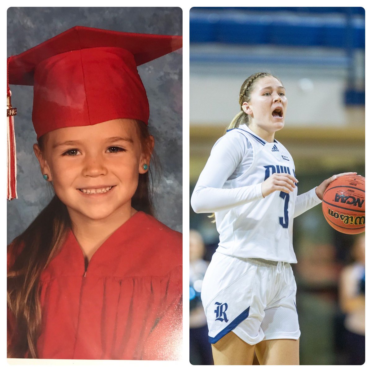 RiceWBB's tweet photo. How it started 🆚 How it’s going💙
#nationalschoolpictureday 🥹

#GoOwls👐 https://t.co/IDaJszzgL2