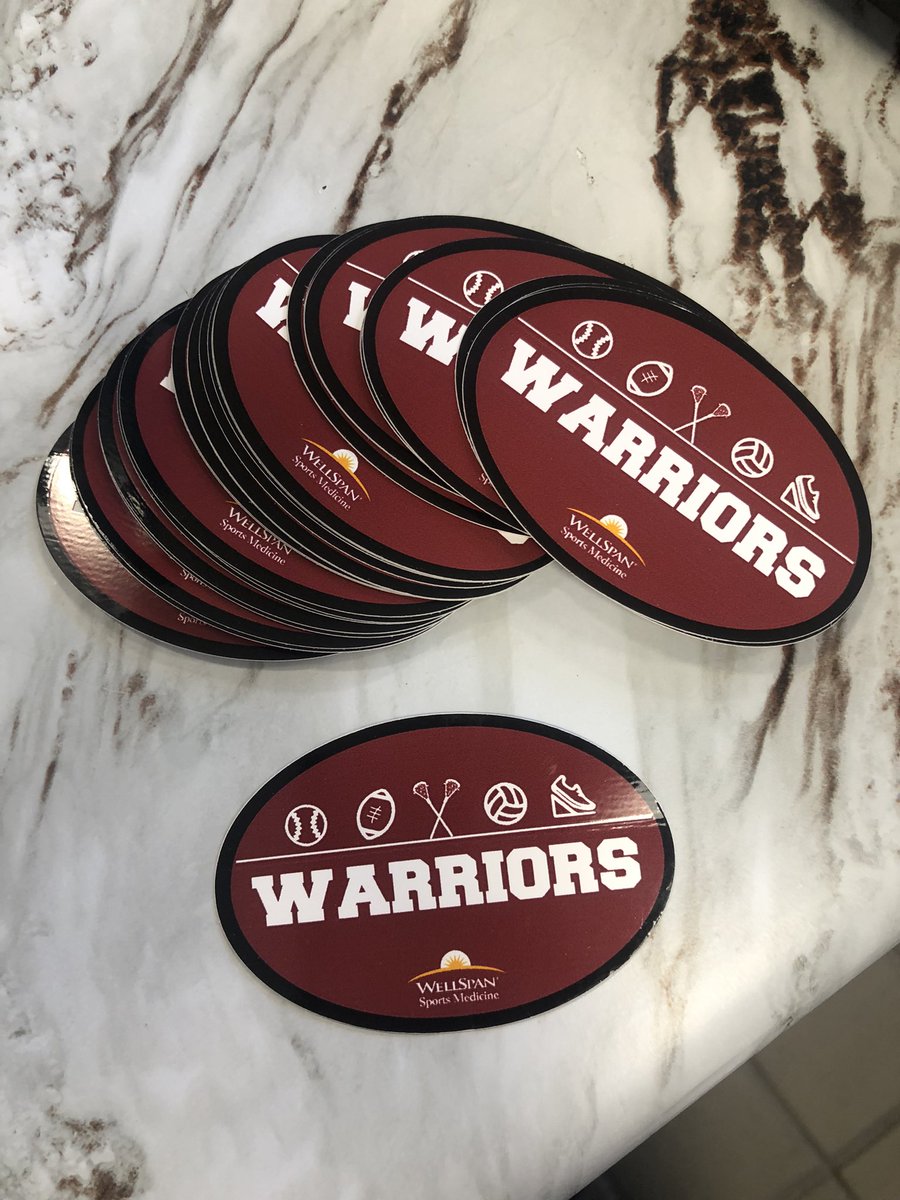 We have stickers to give away! Stop by the high school Athletic Training Room to get yours today!