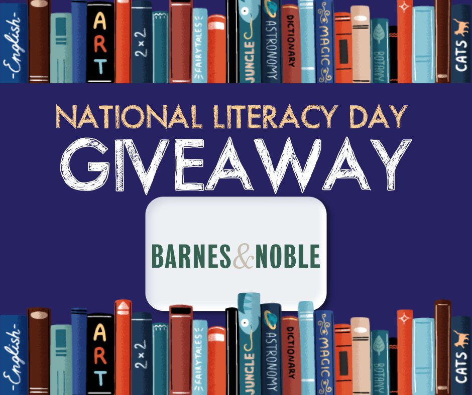 It’s #NationalLiteracyDay and we’re celebrating with a lit #GIVEAWAY! 🔥 📚 2 lucky teachers will win $50 to Barnes and Noble to help stock their classroom book collection! 

Here’s how to enter: 
📘 Like this post
📕 Follow @texasyesproject 
📗 Tag a teacher in the comments