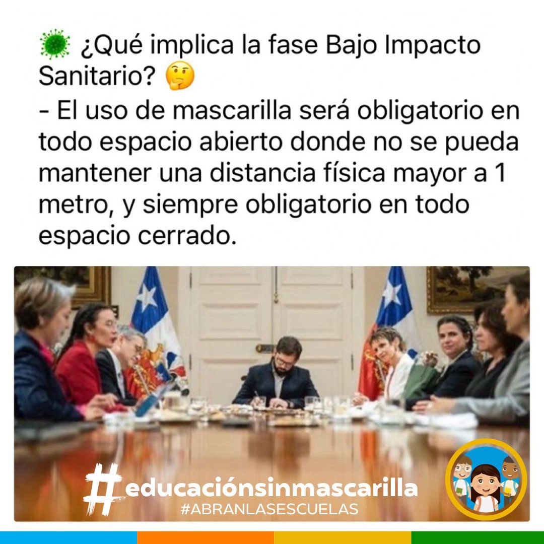 Los niños y jóvenes una vez más son la última prioridad. Mientras todos los adultos (y autoridades) ya no usan mascarilla en espacios cerrados, ellos la utilizan más de 8 horas al día. Gran ejemplo el que dan! #EducaciónSinMascarilla #EducaciónSinRestricciones