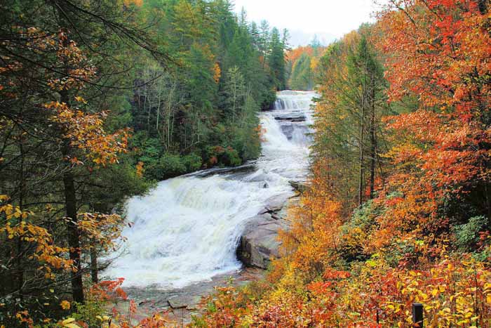 Waterfalls are more stunning in Autumn! See our waterfall trips &amp; maps: bit.ly/3kghJ6I