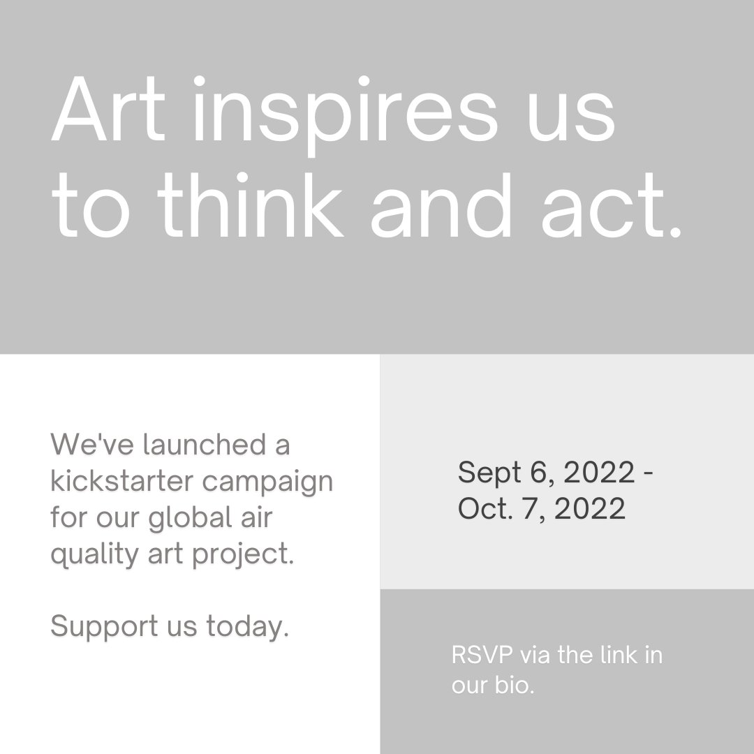 Every year, 7 million people die prematurely due to air pollution.

We're building an interactive art installation to raise awareness. Take action with us by backing our kickstarter campaign today. Link is in our bio!  

#airquality #airpollution #activistart