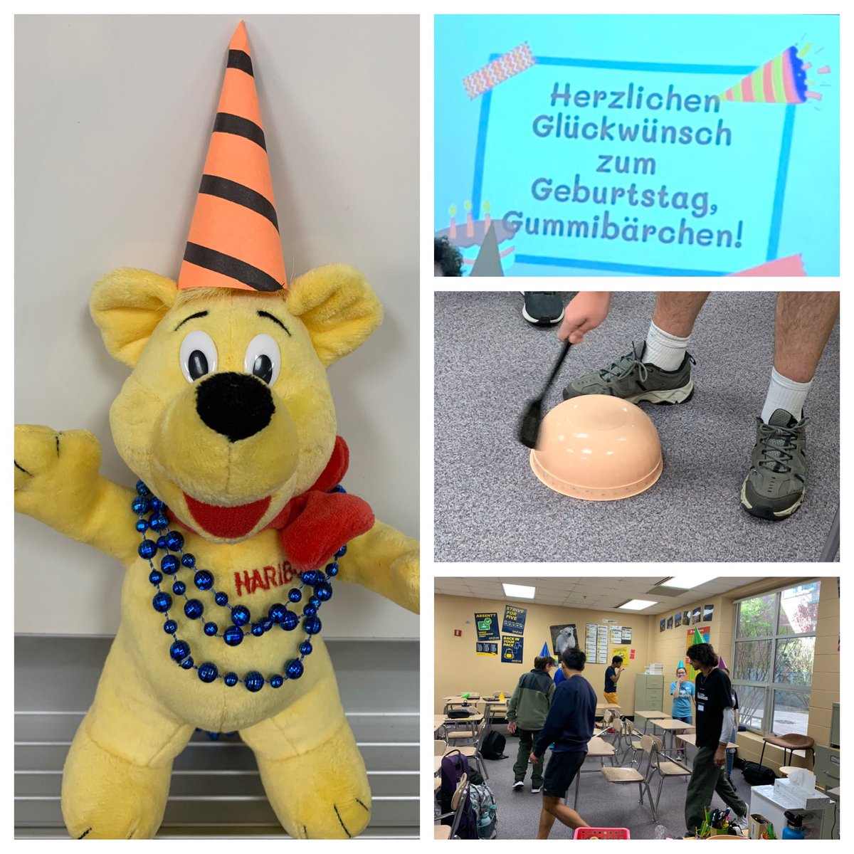 Herzlichen Glückwunsch zum Geburtstag! German Club kicked off the year with a gummy bear birthday party! Lots of fun and games! 🎉🖤❤️💛🎉 <a href="/NVWorldLanguage/">NV WL/EL Department</a>