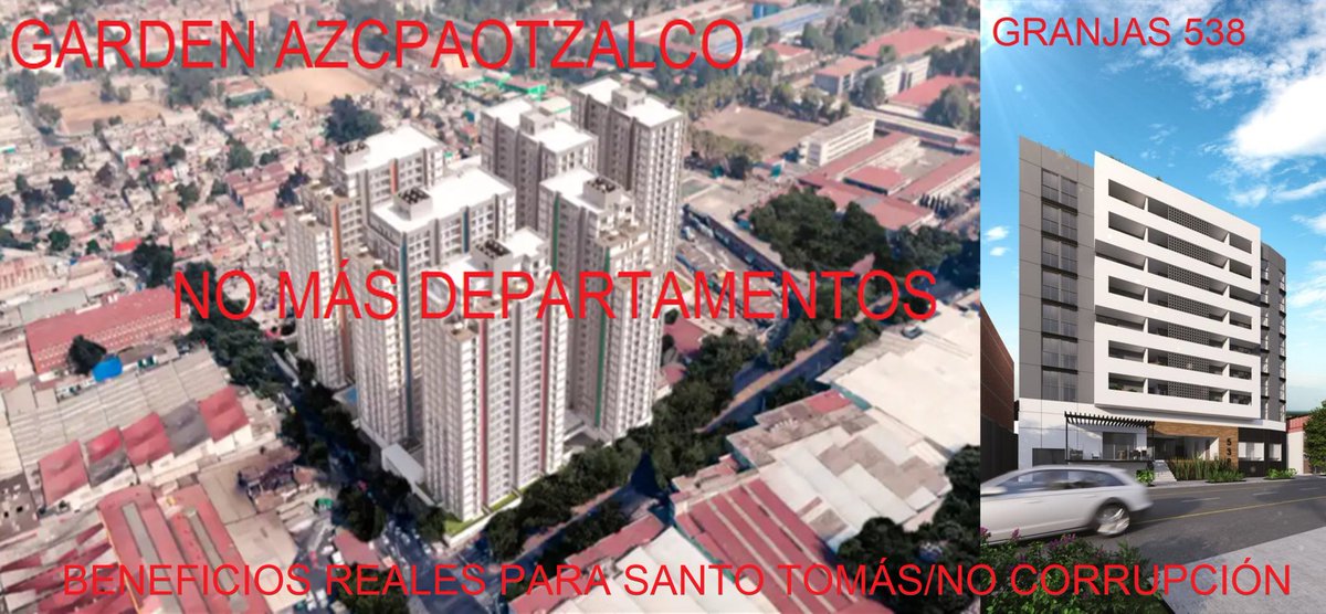 Fernand0Davila's tweet photo. @Claudiashein Vengan pronto a Azcapotzalco, CLAUSUREN e investiguen los mega desarrollos de Garden Azcapotzalco y Granjas 538 en la colonia Santo Tomás, están violando usos de suelo, jamás nos consultaron y estamos sufriendo de desabasto de agua. La inmobiliaria #QuieroCasa es CORRUPCIÓN https://t.co/FFB2fGm24S