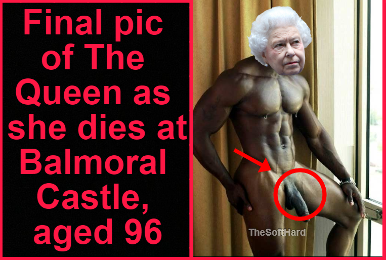 Thesofthard6's tweet photo. FINAL  PIC OF THE QUEEN BEFORE SHE DIED. (RETWEET N LIKE) https://t.co/i4NzFQXO1Q
