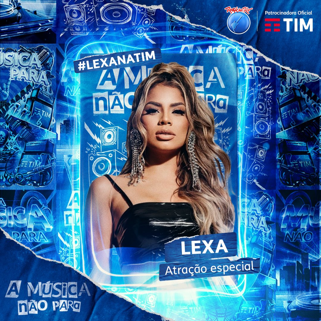 TIMBrasil's tweet photo. Pensaram que as surpresas acabaram? Negativo! Hoje tem Sapequinha com a #TIMNoRockinRio,hein! Aproveita e já manda a sua pergunta pra @LexaOficial usando a #LexaNaTIM! https://t.co/9JpeWajOSn