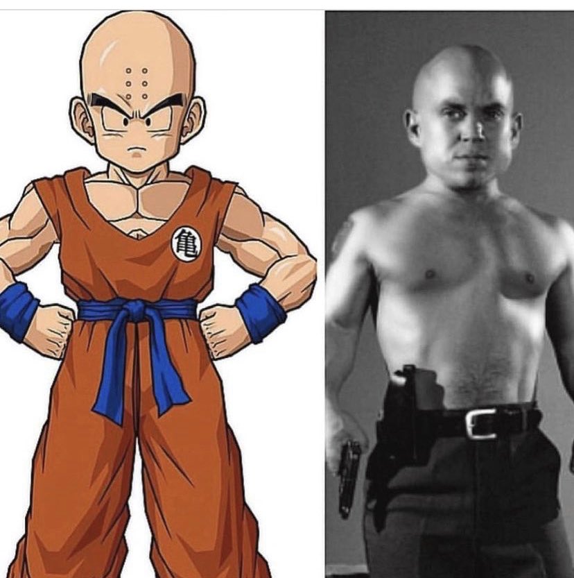 ColinDetroit's tweet photo. I’d take @MartinKlebba over @KevinHart4real as #Krillan #dragonballz https://t.co/0S9Q6fACDu