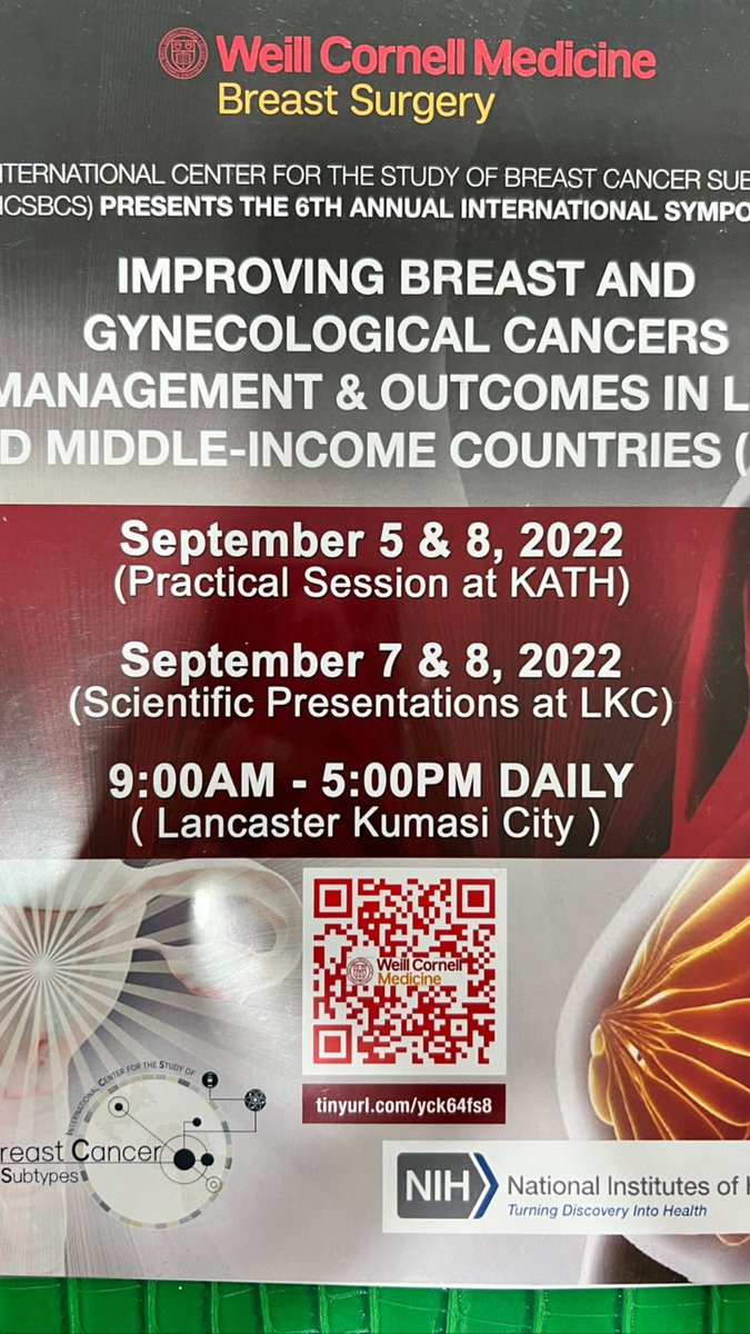 DrBeaMD's tweet photo. This week in #Ghana was nothing short of amazing with experts from @WeillCornell & around the world leading discussions and workshops on improving #breast & #gynecological #cancer management & outcomes in lower and middle income countries #LMIC #ICSBCS #bethechange #globalhealth https://t.co/LkwAvioe7q