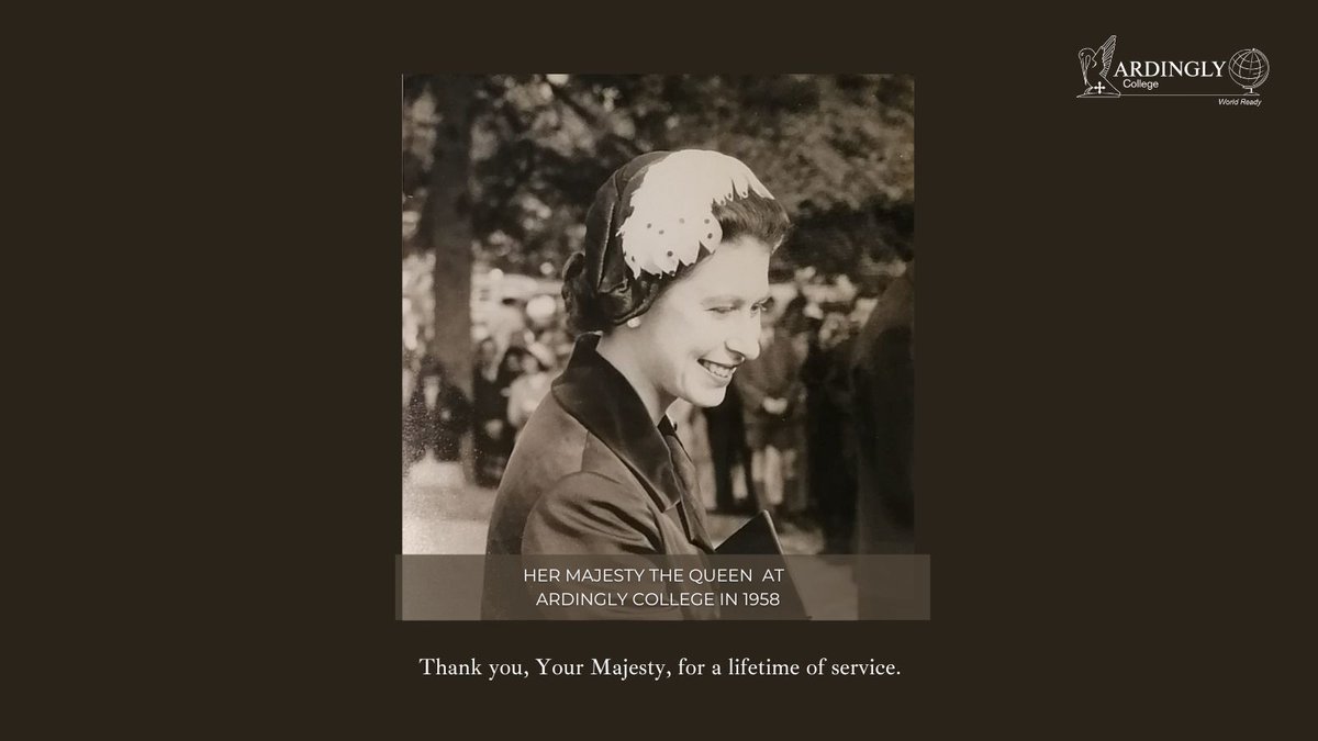 Ardingly College (@ardinglycollege) on Twitter photo Thank you, Your Majesty, for a lifetime of service. Thank you, Your Majesty, for a lifetime of service.