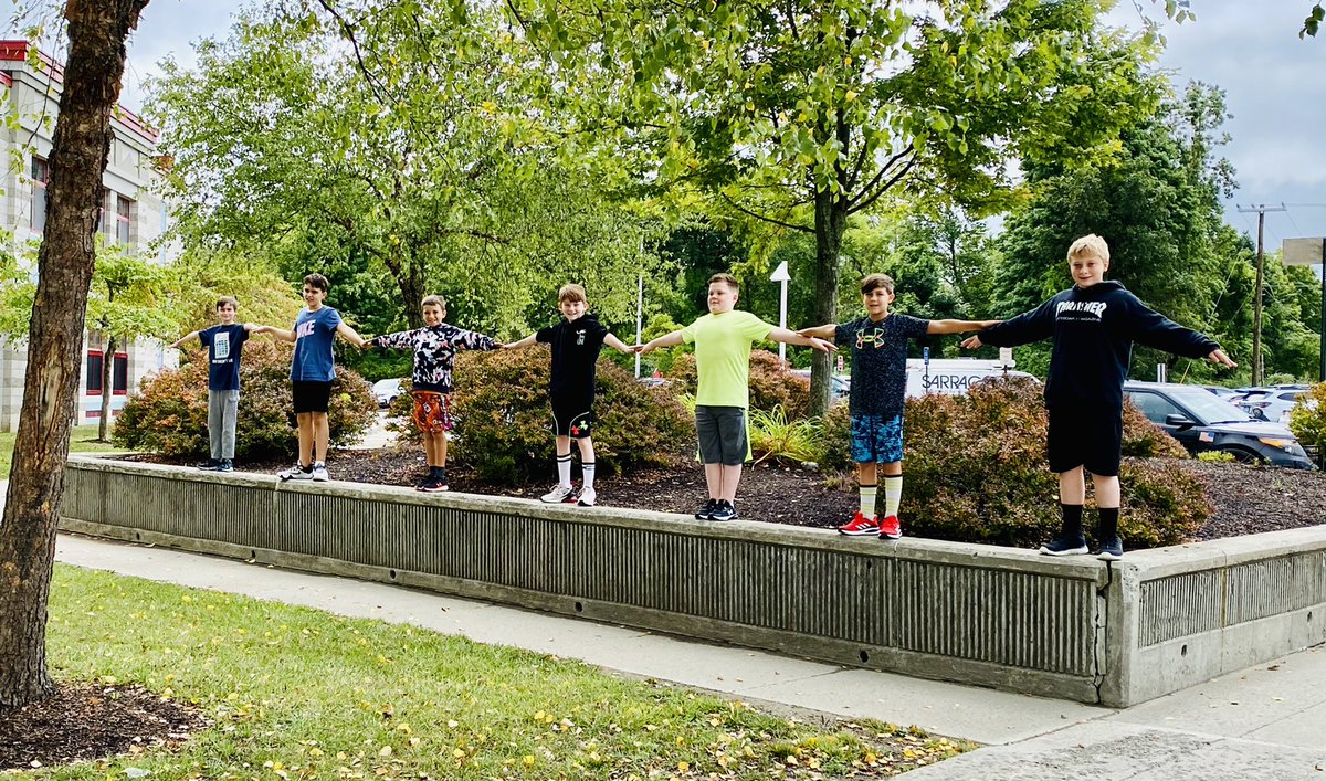 6th graders enjoyed some fresh air on this beautiful day.