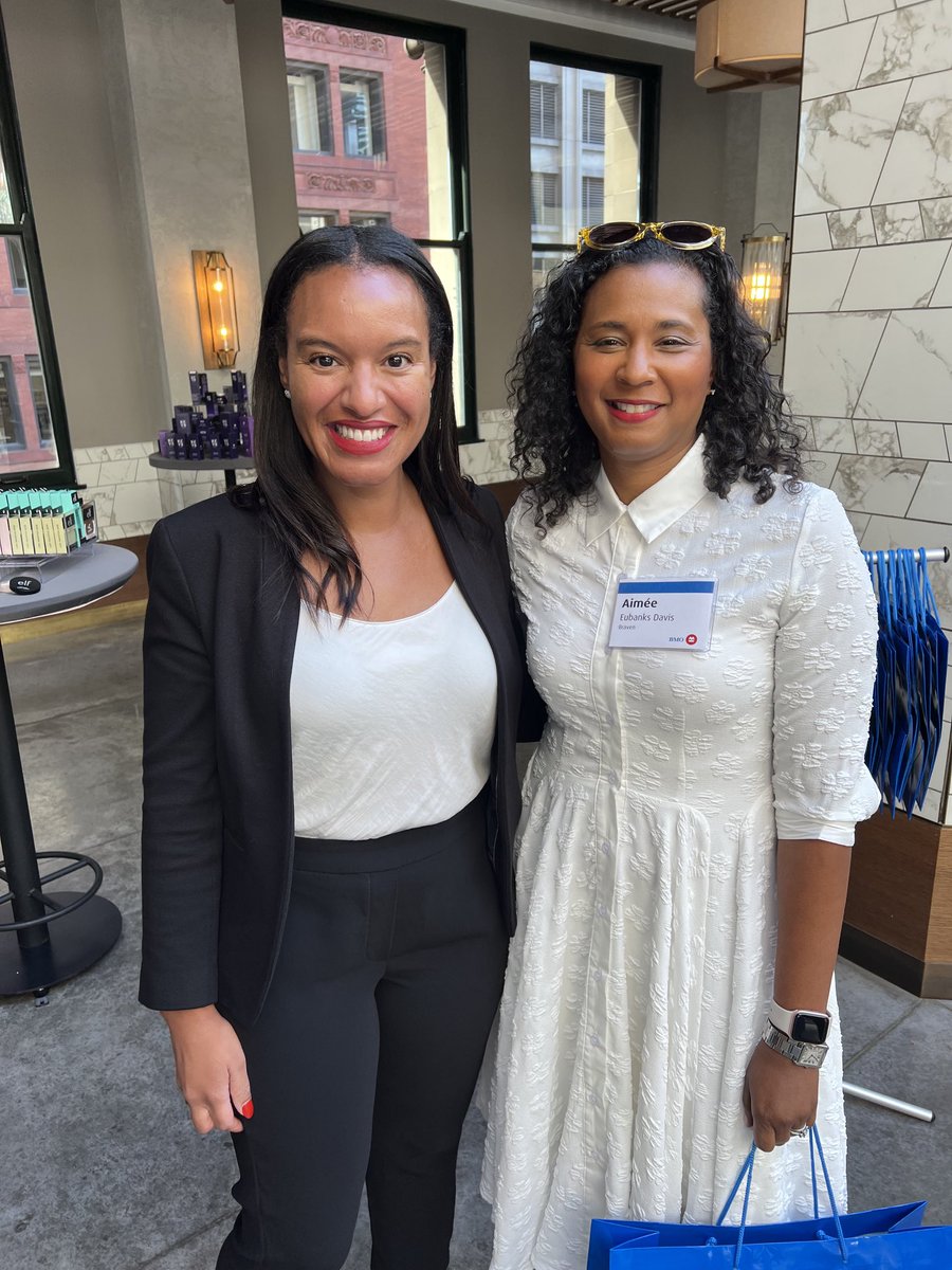 EubanksDavis's tweet image. Hope my smart Black 13 and 10 year old daughters dare to dream as big and be as ambitious as Mandy Fields the CFO ⁦@elfcosmetics⁩. Thanks ⁦@BMOHarrisBank⁩ for the great Executive Women’s Forum today. #womeninleadership #rolemodelsmatter
