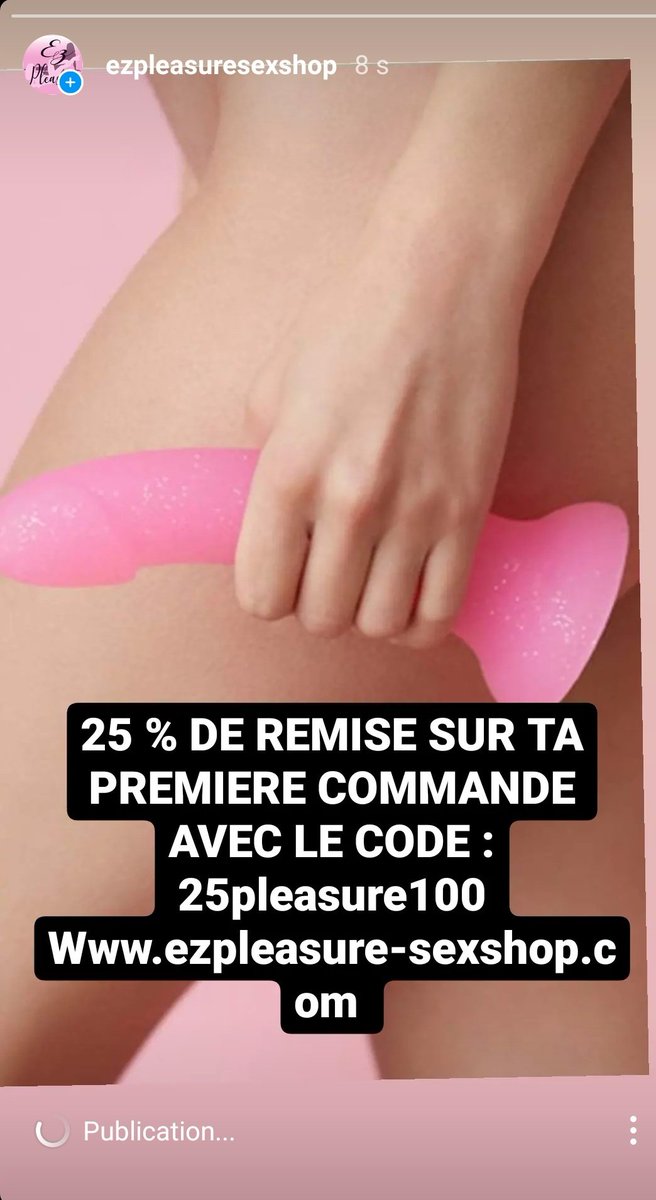 EzPleasure's tweet photo. 25 % DE REMISE SUR TA PREMIERE COMMANDE AVEC LE CODE : 25pleasure100
https://t.co/vGwSschkrl https://t.co/uTttqb8FXH