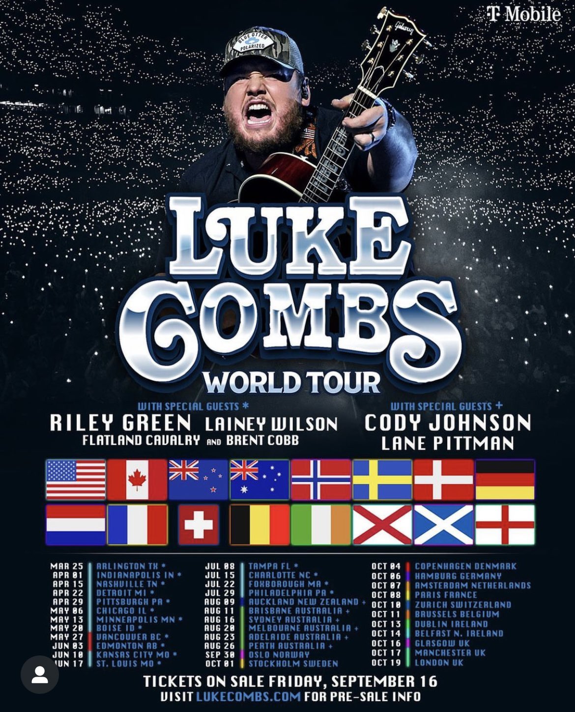 Johanna Dahlén on Twitter "Att Luke Combs kommer till Sverige 2023 är