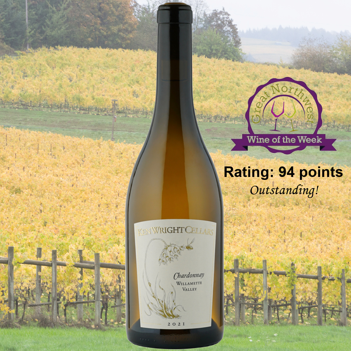 Thank you <a href="/GreatNWWine/">Great Northwest Wine</a> for the review! This unique Chardonnay sold out too quick! #kenwrightcellars #sourceiseverything #willamettevalleychardonnay