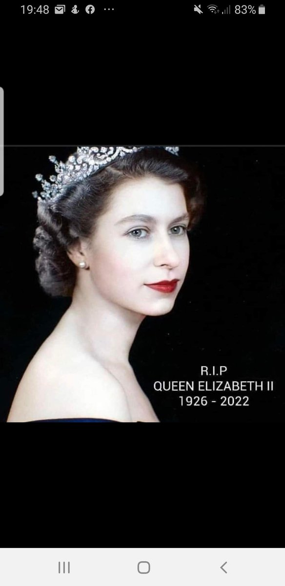 Goodnight godbless to our beautiful Queen Elizabeth ll 
🇬🇧😭💔 #GodBlessTheQueen #GodSaveTheQueen