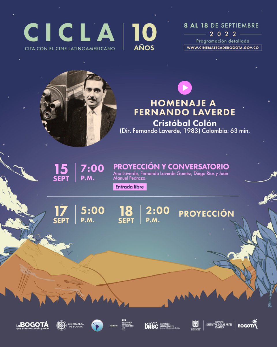 juanmapapel's tweet photo. La próxima semana la @CinematecaBta ofrecerá 3 proyecciones especiales de la película animada en #stopmotion CRISTÓBAL COLÓN en su versión restaurada, y el jueves estaremos en conversatorio. Super invitados!  #FernandoLaverde #animacion https://t.co/IdGudBGQNk
