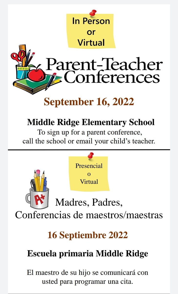 Good evening MRE familes. Just a reminder to join us next Friday, September 16, 2022, for Parent- Teacher Conferences. <a href="/Samantha_Fuhrey/">Samantha Fuhrey</a> <a href="/MsRBattle/">Rhonda Battle</a> @jrtzfanclub <a href="/DrPennyMosley/">Dr. Penny Mosley</a>