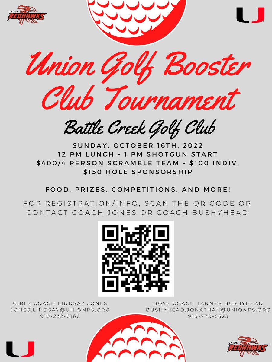 DC_357's tweet photo. Help support @uniongirlsgolf @UnionBoysGolf by supporting the Union Golf Booster Club. https://t.co/QwBrJ1kSuT