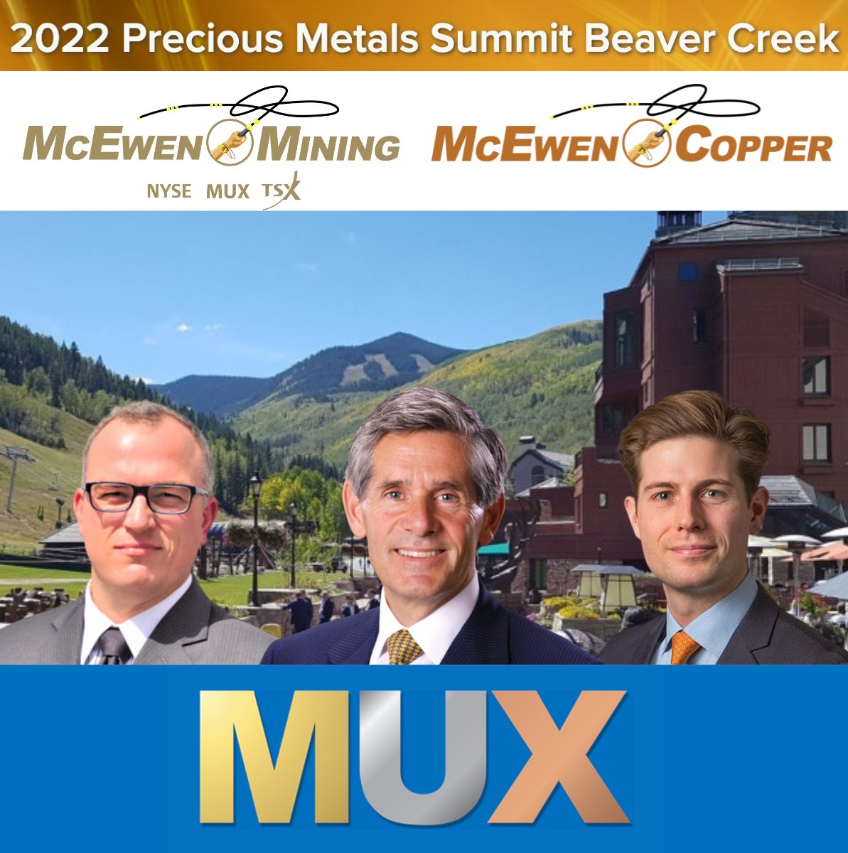 McEwen Mining on Twitter "Beaver Creek Precious Metals Summit, Sep 13