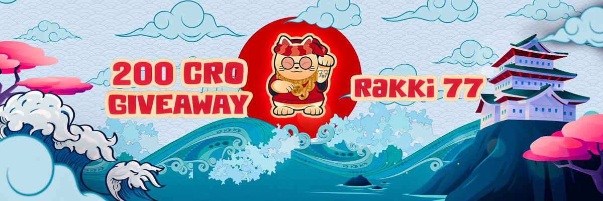 Rakki77Club's tweet photo. 🚨 #CRO #Giveaway 🚨

The Rakki 77 Club #NFT project is giving away another 200 $CRO💰💰💰
 
To be eligible:
1️⃣ Follow @Rakki77Club 
2️⃣ Like, RT, &amp; Tag 3 friends
3️⃣ Join the Discord: https://t.co/FEYwFaQJwZ

#crofam #nftcommunity #fftb  #rakki77 #WAGMI #CronosNFT #CronosChain https://t.co/ev96Ulmqa5