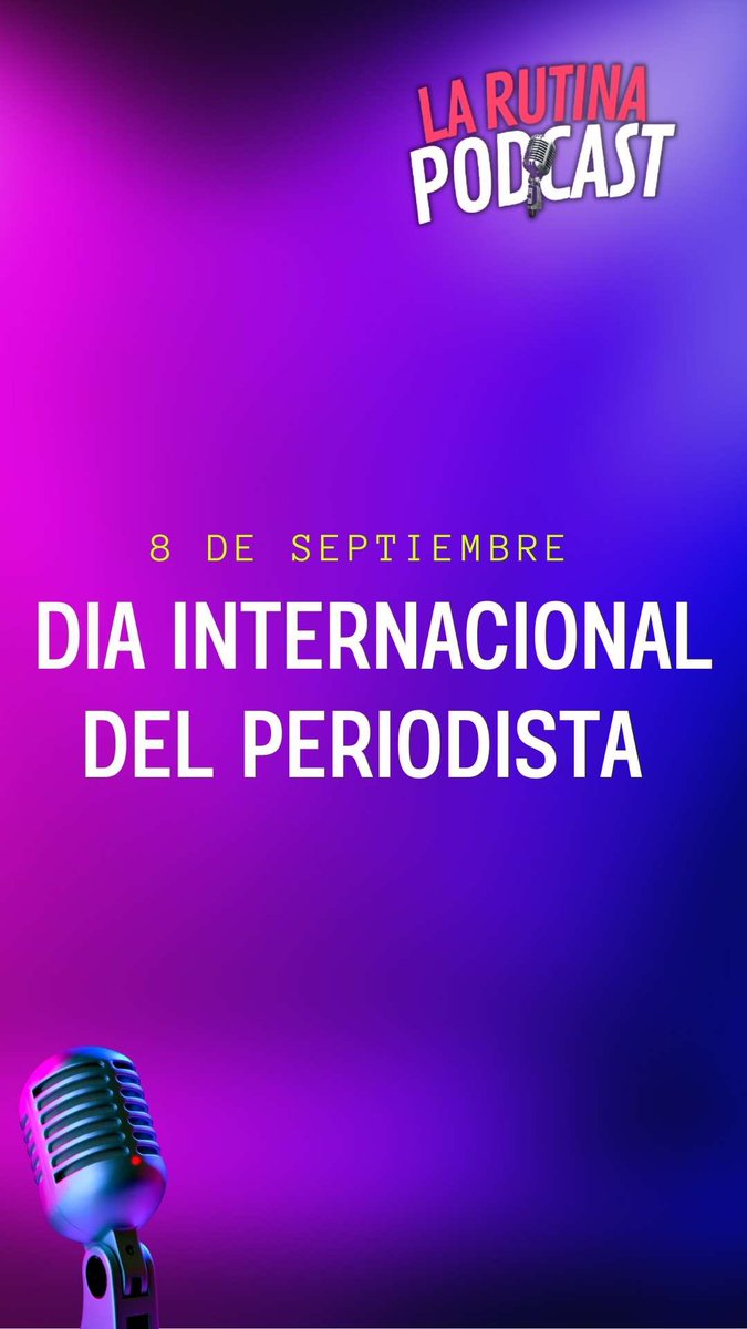 larutinapod's tweet photo. Felicidades a todos los periodistas 👏🏻 https://t.co/vH2gNjFHRI