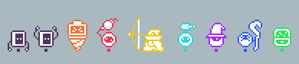 encifer's tweet photo. Now that Mechanibot has been out for a week, please enjoy some original concept art! Almost all of the original ideas seen here made it into the game in some form. Honestly the biggest challenge for this game's art direction was learning how to be a pixel artist https://t.co/rEag0mJ6uf