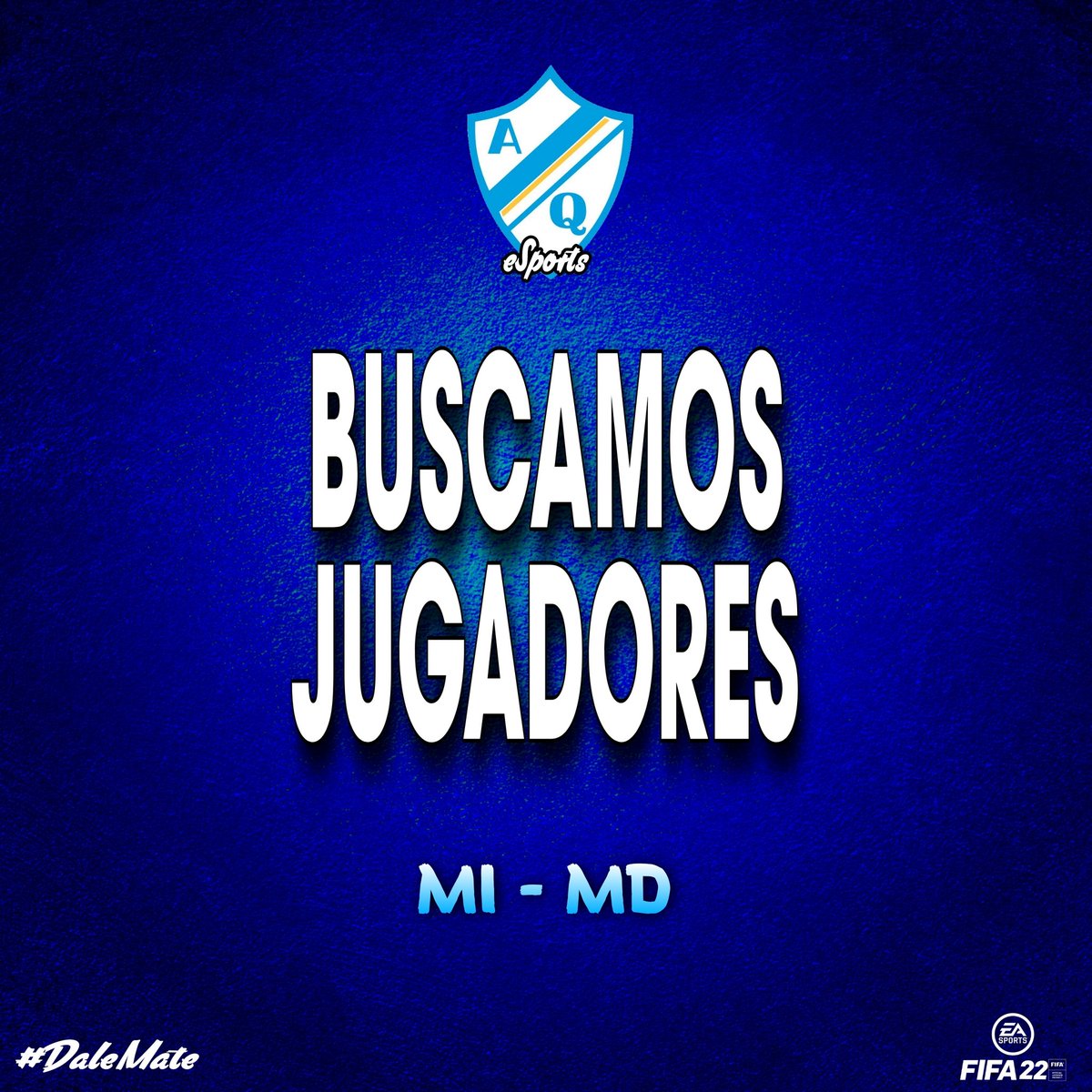 📝 Buscamos jugadores para <a href="/IESAFIFAar/">IESA Argentina</a> 
🔵 3° división | 3-5-2
🔵 MI - MD