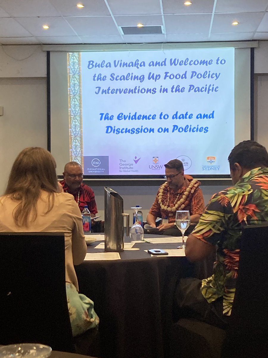 “If ever there was a time to move forwards on food policy that time is now” said Mark Jacobs at the opening of our meeting to disseminate preliminary findings from the <a href="/gacd/">Georgina Vulinovich</a> scale up project on food policy in the Pacific <a href="/georgeinstitute/">The George Institute for Global Health</a> @DeakinHealth <a href="/FNUFijiMedical/">FNU College of Medicine, Nursing and Health Sci</a> <a href="/WHO/">World Health Organization (WHO)</a>