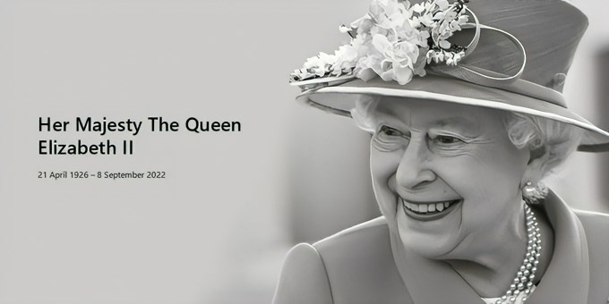 BradSmi's tweet photo. Today’s solemnity is tempered by admiration for Queen Elizabeth's lifetime of service.  She was a steadfast leader to the people of the UK and the Commonwealth. My thoughts are with those whose lives she touched around the world. https://t.co/KtMwOgSYF7