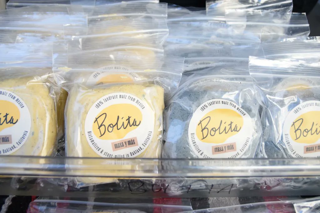 MissionMercado's tweet photo. After over a year of serving the Mission Community, Bolita is moving on from the market after September 15, so stock up on masa and salsas during Emmanuel's last two weeks at the Mission Community Market! https://t.co/opEZ2sZirU
